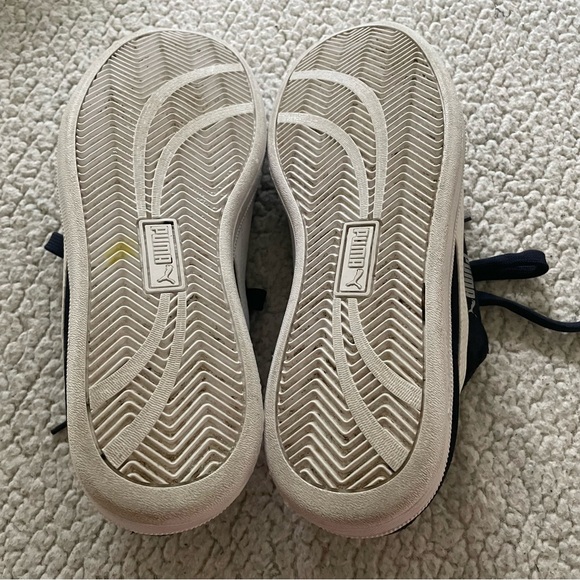 Puma Navy Blue & White Suede Sneakers Men’s Size 9 - Picture 7 of 7